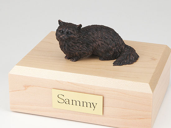 Cat, Angora, Bronze - Figurine Urn Cat, Angora, Bronze - Figurine Urn
